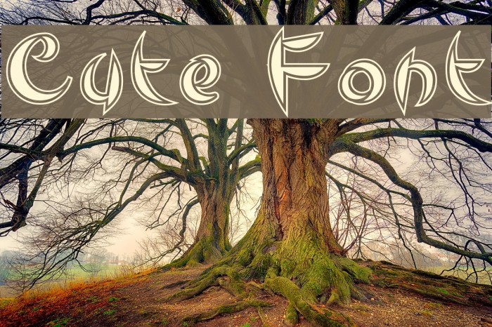 Cute Font examples