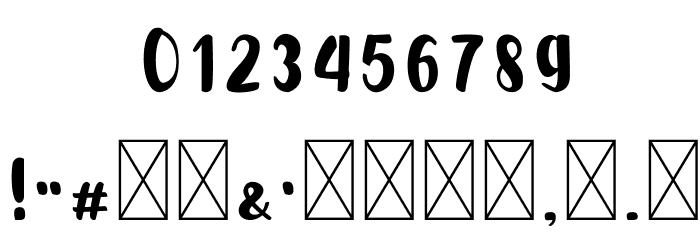 Cutebold Font OTHER CHARS