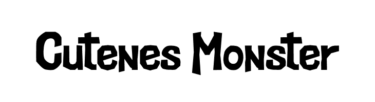 Cutenes Monster Fonte