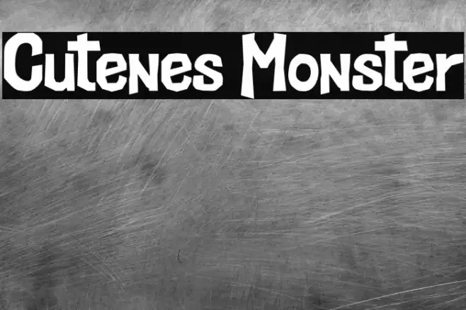 Cutenes Monster Caratteri examples