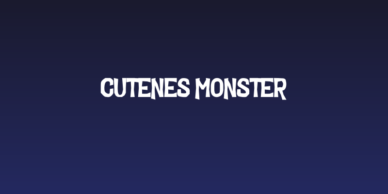 Cutenes Monster Social Header