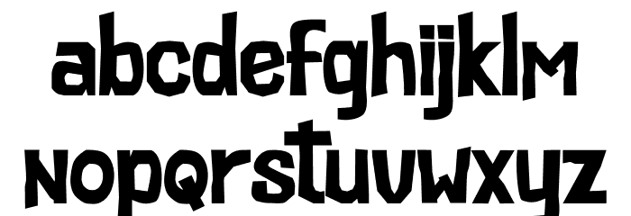 Cutenes Monster Font LOWERCASE
