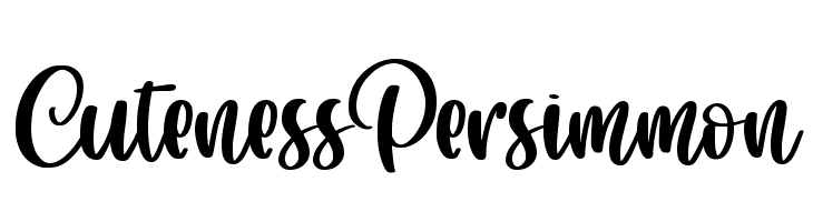 Cuteness Persimmon  免费字体下载