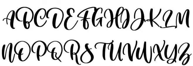 Cuteness Persimmon Schriftart Groß