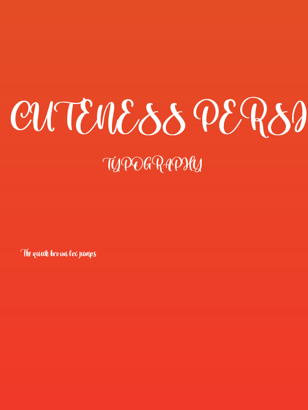 Cuteness Persimmon Poster
