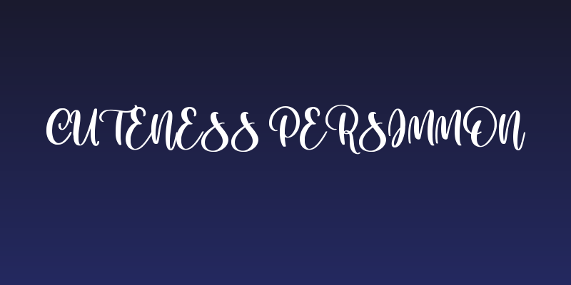 Cuteness Persimmon Social Header