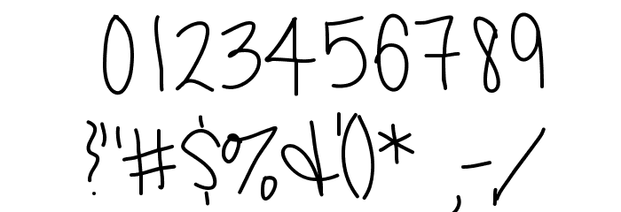 Cuteness Font OTHER CHARS