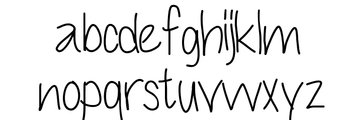 Cuteness Font LOWERCASE