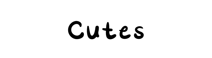 Cutes  नि: शुल्क फ़ॉन्ट्स डाउनलोड