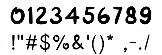 Cutes Font OTHER CHARS