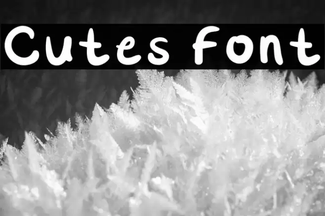 Cutes Font examples