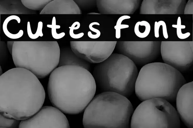 Cutes Font examples