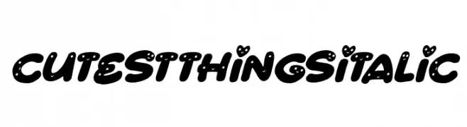 Cutest Things Italic  لخطوط تنزيل