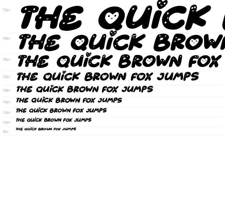 Cutest Things Italic Waterfall