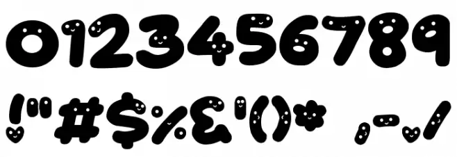 Cutest Things Font Alte caractere