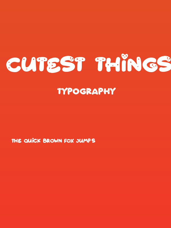 Cutest Things Poster