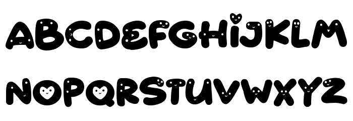 Cutest Things Font LOWERCASE