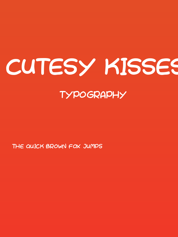 Cutesy Kisses Poster
