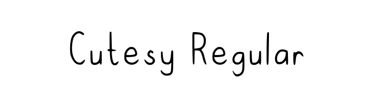 Cutesy Regular  Frei Schriftart Herunterladen