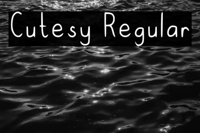 Cutesy Regular Font examples