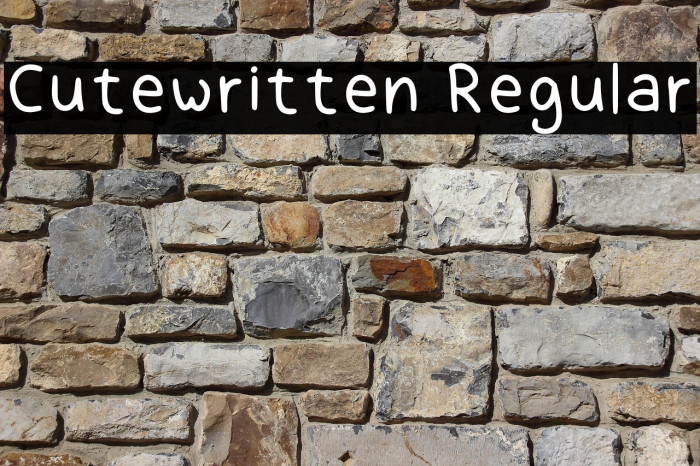 Cutewritten Regular Example 3