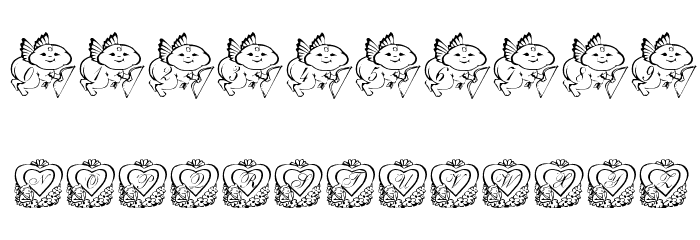 Cutey Cupids Font OTHER CHARS