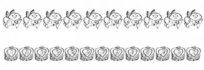 Cutey Cupids フォント その他の文字