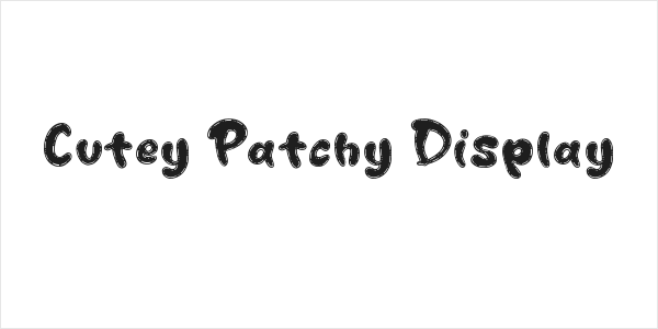 Cutey Patchy Display Logo