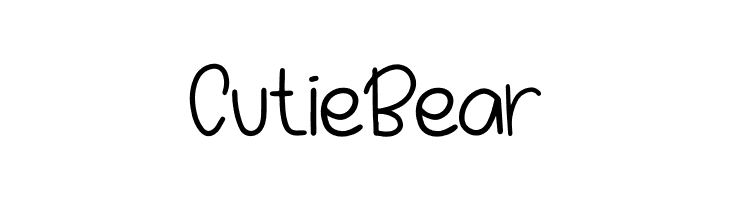 Cutie Bear  フリーフォントのダウンロード