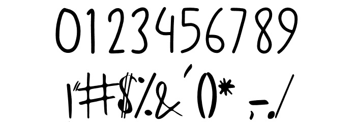 Cutie Bear Font OTHER CHARS