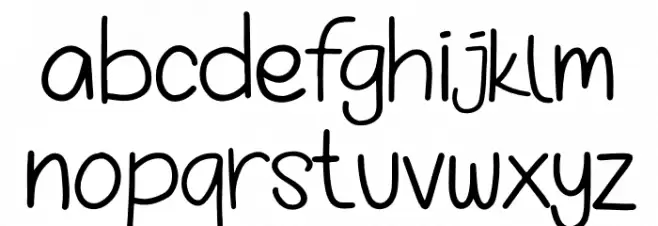 Cutie Bear फ़ॉन्ट लोअरकेस