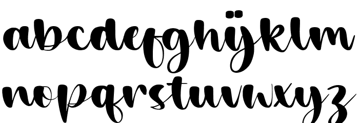 Cutie Biscuit Font LOWERCASE