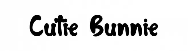Cutie Bunnie  les polices de caractères gratuit tlcharger