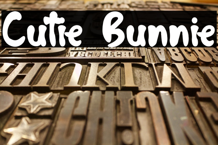 Cutie Bunnie Font examples