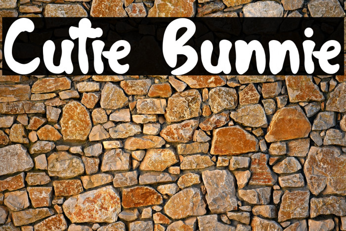 Cutie Bunnie Font examples
