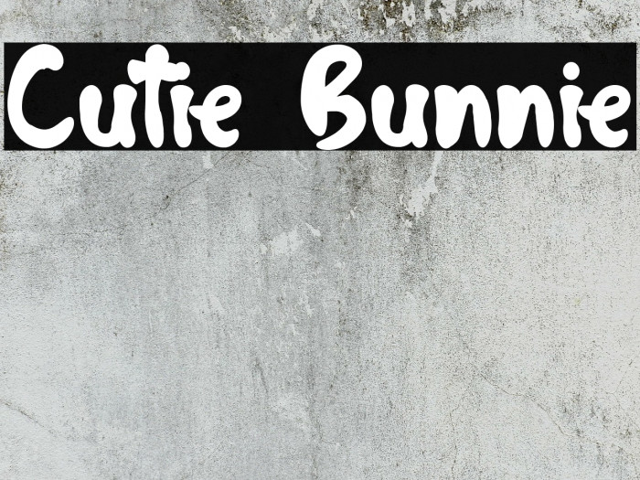 Cutie Bunnie Font examples