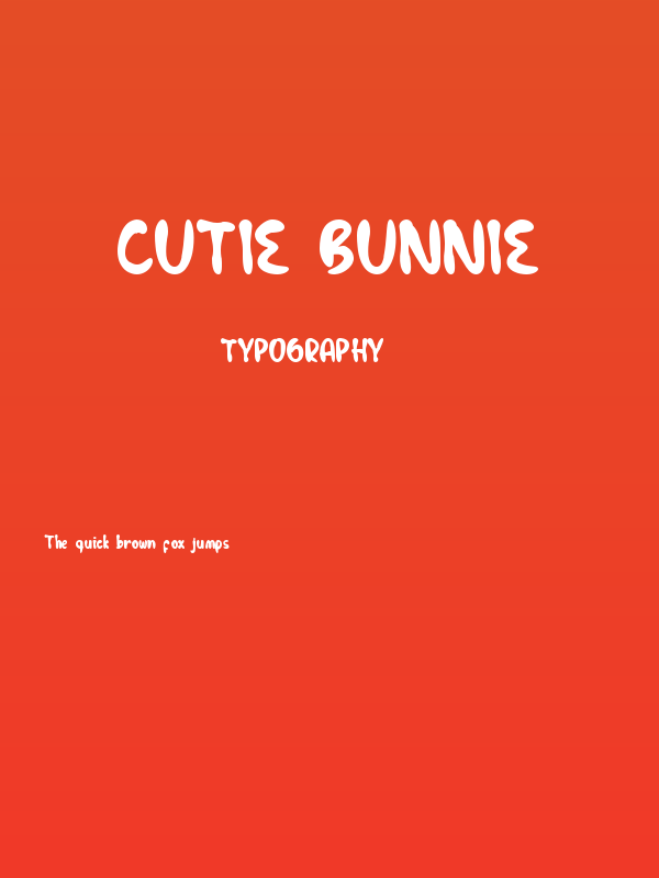 Cutie Bunnie Poster