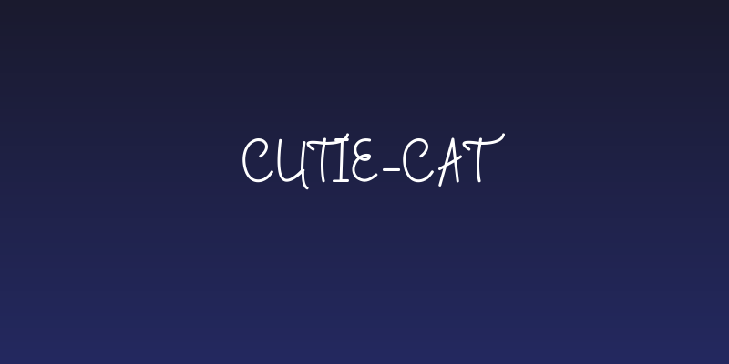 Cutie-Cat Social Header
