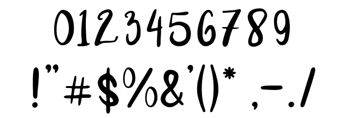 Cutie Day Font OTHER CHARS