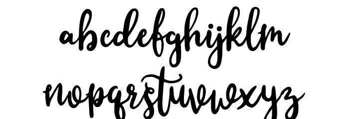 Cutie Day Font LOWERCASE