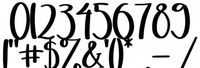 Cutie Delina Font OTHER CHARS