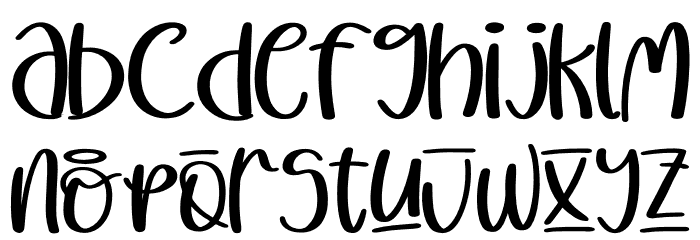 Cutie Delina Font LOWERCASE