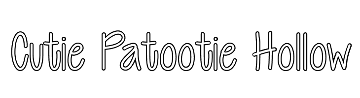 Cutie Patootie Hollow  免费字体下载