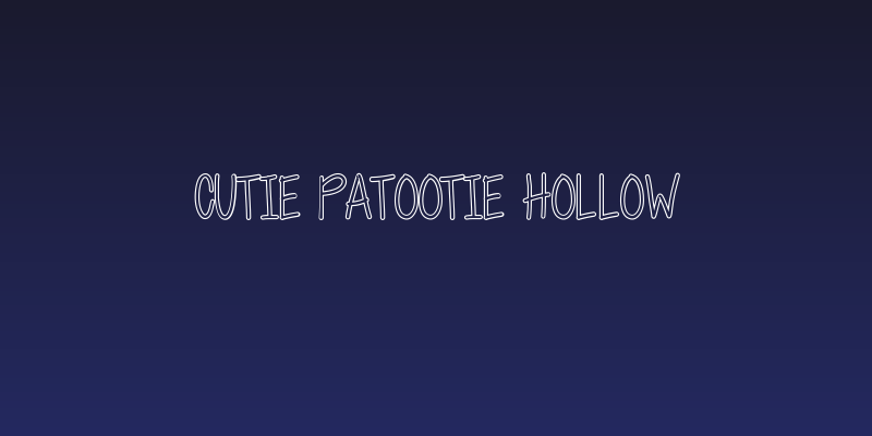 Cutie Patootie Hollow Social Header