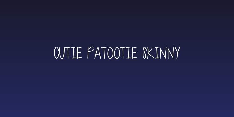 Cutie Patootie Skinny Social Header