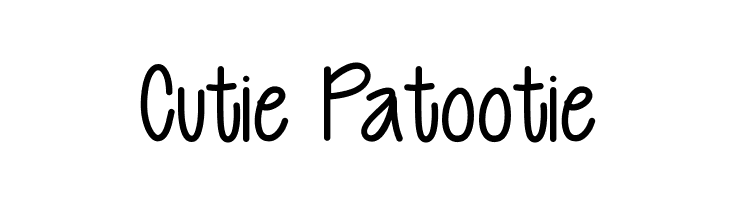 Cutie Patootie  免费字体下载