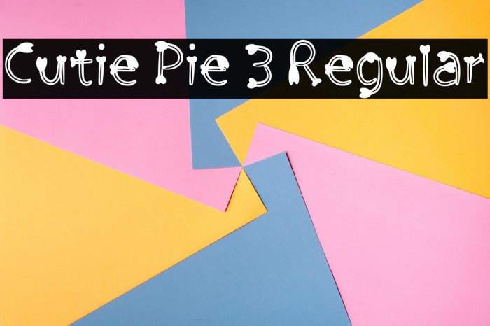 Cutie Pie 3 Regular Example 3