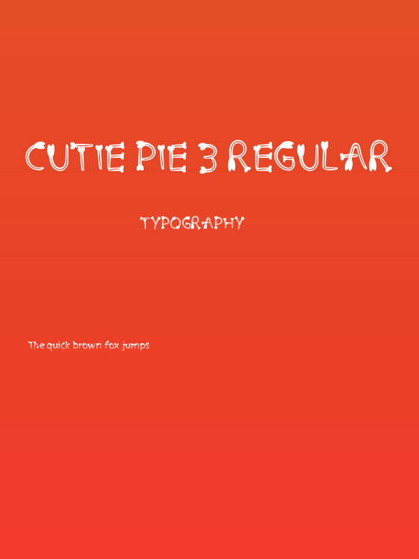 Cutie Pie 3 Regular Poster