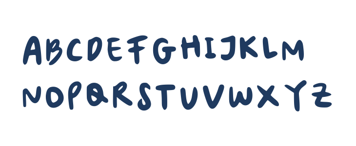 Cutie Pie Bold Regular Uppercase