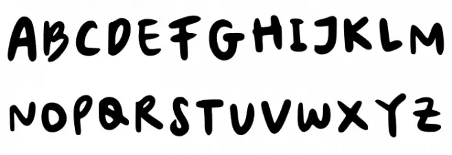 Cutie Pie Bold Regular Font UPPERCASE